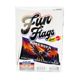 3'x5' Fun Flags Large - America Home Of The Brave & Land Of The Free