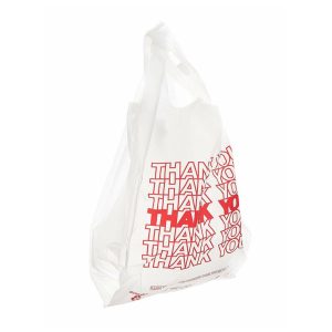 1/6 Thank You T-Shirt Bag White 1000ct