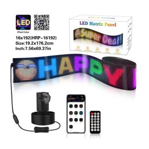 LED Matrix Panel Custom Sign Editable 69.37" X 7.56"