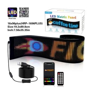 LED Matrix Panel Custom Sign Editable 35.35" X 7.56"