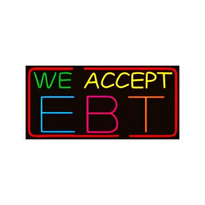 USA Led Neon Smart Sign - We Accept EBT