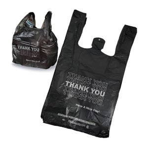 1/6 Thank You T-Shirt Bag Black 1000ct