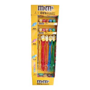 M&M 8Ft Charger Display - 20Pc 18W Car Chargers / 60Pc 18W Home Chargers (Assorted Colors)