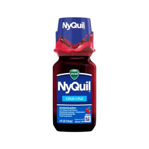 Nyquil Cold & Flu 4oz Bottle 4pk - Cherry