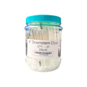 4" Apex 14mm Male Clear Downstem 25ct Jar