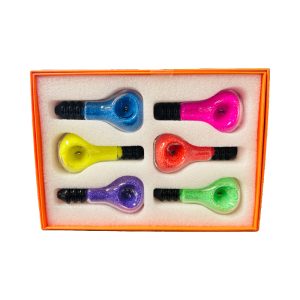 4" Apex Fancy Bulb Hand Pipe 6ct