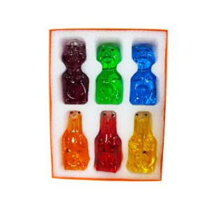 4" Apex Glycerine Dog & Fish Hand Pipe 6ct