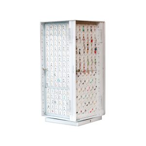 21'' 4 Side Turntable LED Counter Display 348ct - Tongue, Belly Ring 72pc, Lip, Eye 102pcs