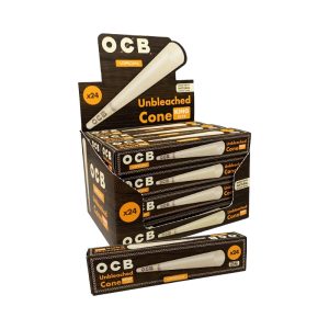 OCB Unbleached Virgin King Cones 24pk 12ct