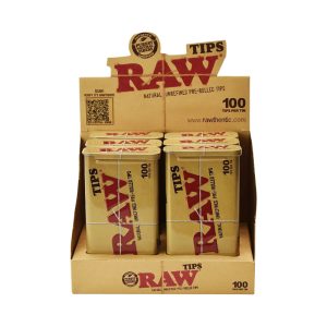 Raw Pre-Rolled Tips 100pk 6ct Tin
