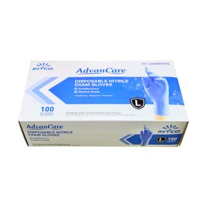 Intco Nitrile Disposable Gloves 100ct - Large