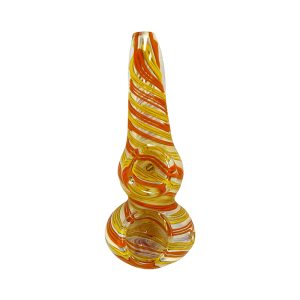 5.5" Fumed Swirl Double Bowl Hand Pipe 3ct