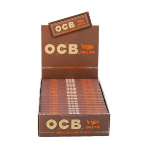 OCB Unbleached Virgin Single Wide Papers 24ct