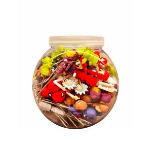 Bud Poker Silicone Dabber Tool 100ct Jar - Mix Characters Design #1
