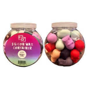Faded Daily Silicon Wax Container 25ct Jar - Skull 15ml