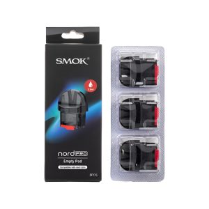 Smok Nord Pro Empty 3.3ml Pod 3pcs - Transparent Black