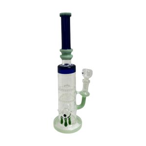 12" Double Honeycomb w/ Barrel Perc Water Pipe (Box 103)