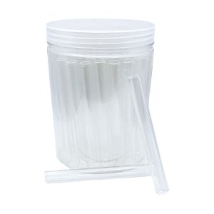 IDGAF 4'' Glass Tube 18MM One Hitter 20ct Jar