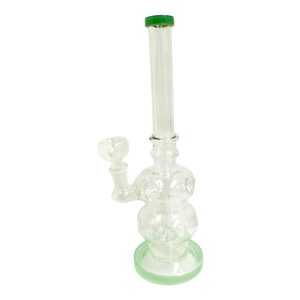 11.5" Double H2O Cone Diffuser w/ Showerhead Perc Water Pipe (Box 151)