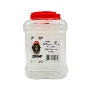 IDGAF 3'' L Type Oil Burner/Slide 80ct Jar