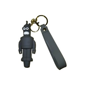 3'' Futurama Robot Silicone Hand Pipe w/ Keychain