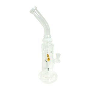 12" Character Percolator Curved Neck Water Pipe (Box 138)