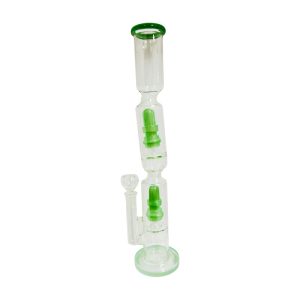 17.5" Double UFO Percolator Water Pipe (Box 144)