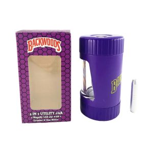 Backwoods Led Jar W/Grinder -  Assorted Colors