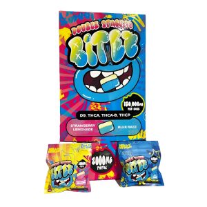 Double Stacked Bitez D9+THC-A 2000mg Gummies 2pk 60ct Gravity Display