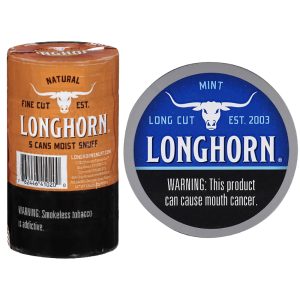Longhorn Long Cut Moist Snuff $0.75 Off 5Ct