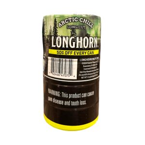 Longhorn Long Cut Moist Snuff $0.50 Off 5ct - Artic Chill
