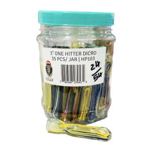 IDGAF 3'' One Hitter Dicro 35ct Jar