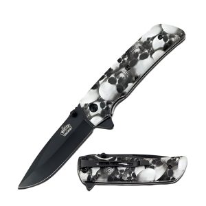 Master Collection Spring Assist Knife - Skulls (Box 67)