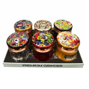 Stardust Premium 4 Part 63m Grinder w/ Drawer 6ct - Design #2