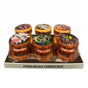 Stardust Premium 4 Part 63mm Grinder 6ct - Skulls