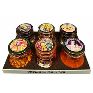 Stardust Premium 4 Part 63m Grinder w/ Drawer 6ct - Design #1