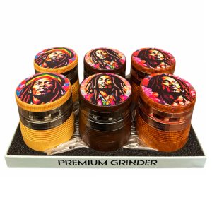 Stardust Premium 4 Part 63mm Grinder 6ct - Bob Marley