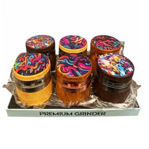Stardust Premium 4 Part 63mm Grinder 6ct - Design #2