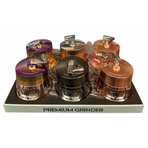 Stardust Premium 4 Part 63m Grinder w/ Drawer & Handle 6ct