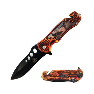 4.75" Snake Eye Tactical Spring Assist Knife - Wildlife Collection (Box  110)