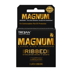 Trojan Magnum Ribbed 6Ct
