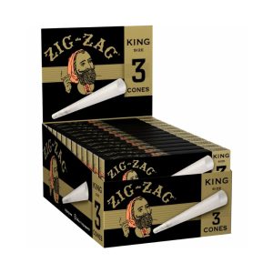 Zig-Zag Ultra Thin King Cones 3pk 24ct