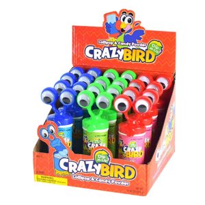Crazy Bird Lollipop & Candy Powder 12ct