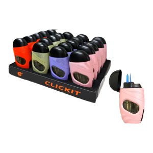 Clickit Four Color Mix Triple Torch 20ct