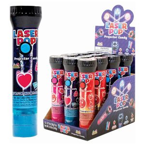 Laser Pop Lollipop Projector 12ct