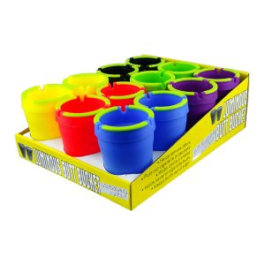Luminous Butt Bucket Ashtray 12ct - Glow In Dark