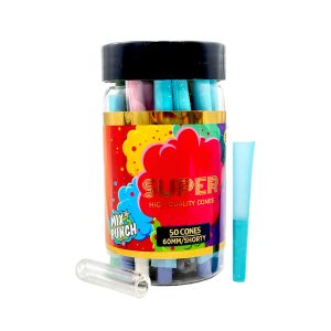 Super Shorty 60MM Cones 50ct Jar *PP$7.99* - Mix Punch