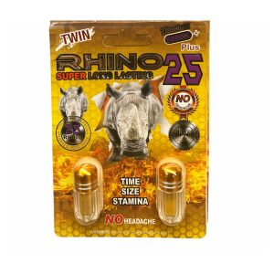 Rhino 25 Titanium 8000K Plus Double Male Enhancement 24ct