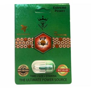 Vip Royal Green Extreme Power W/ Ginseng Single Male Enhancement 24ct
