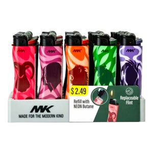 MK Grip Pro Assorted Flint Lighter PP *$2.49* 50ct